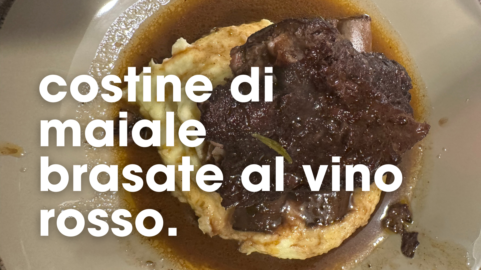 costine di maiale brasate