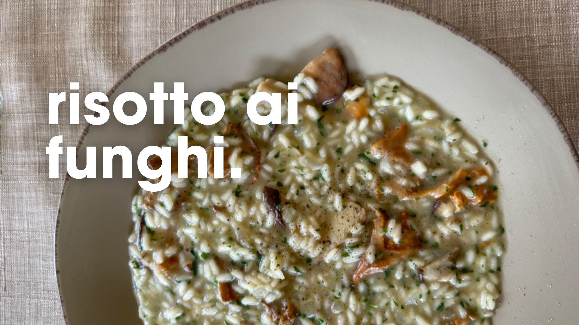 risotto ai funghi